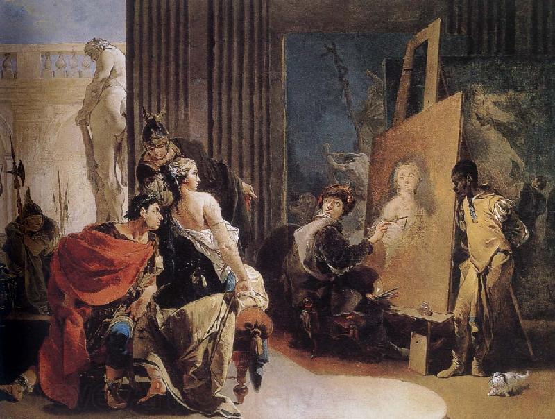 Giovanni Battista Tiepolo Alexander in the studio